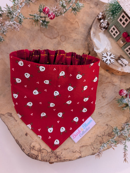 Little Red Nose Reversible Dog Bandana