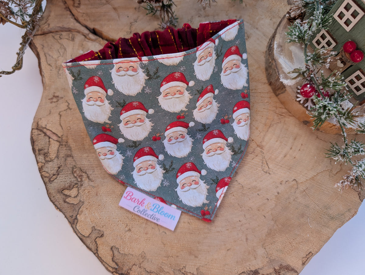 The Holly Jolly Reversible Dog Bandana